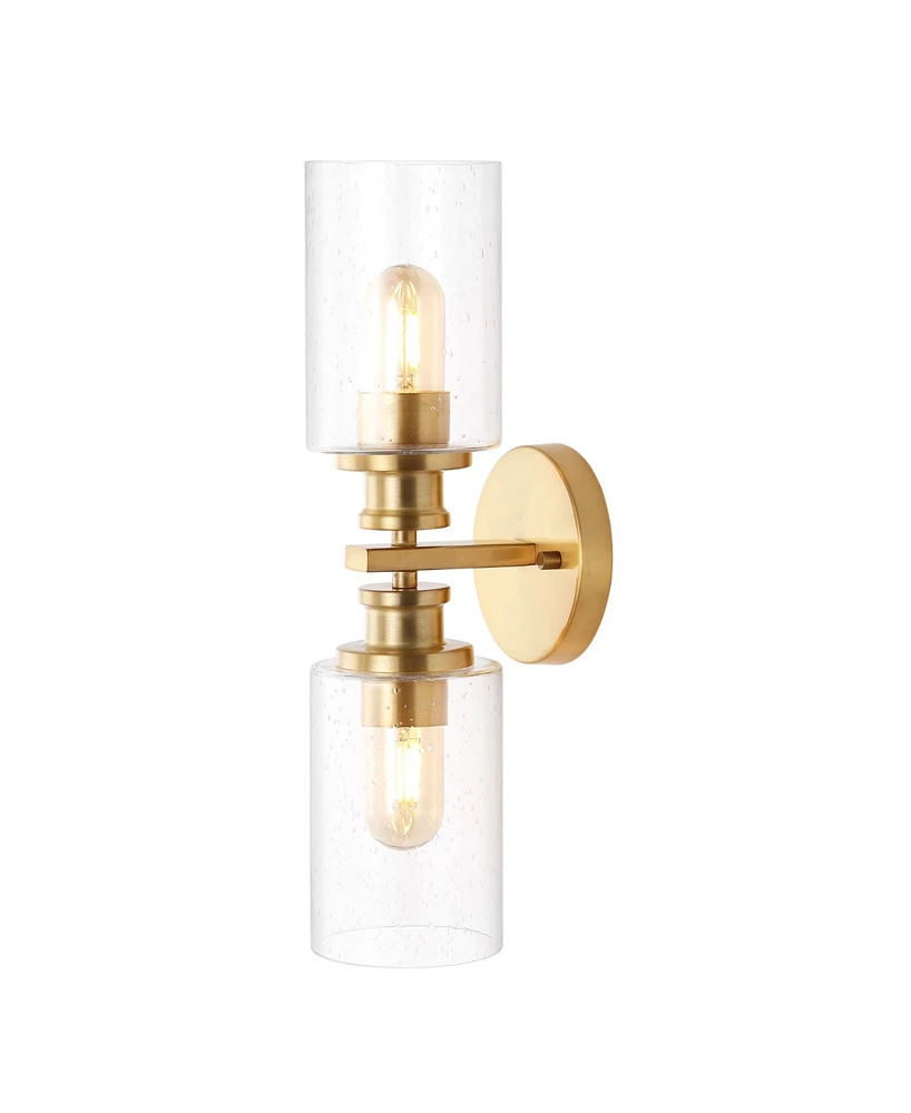 Jules Edison Cylinder 2-Light Farmhouse Contemporary Led Vanity