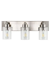 Irving 3-Light Seeded Modern Contemporary Led Vanity Light