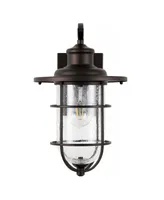 Westfield 1-Light Rustic Industrial Cage Led Outdoor Lantern