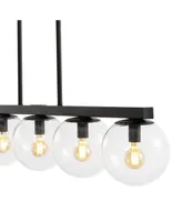 Luca Parisian -Light Modern Glam Iron Globe Linear Led Pendant