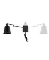 Cary Iron Contemporary Swing Arm Wall Light