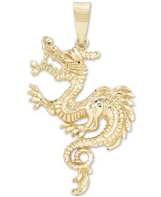 Men's Dragon Pendant in 10k Gold
