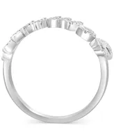 Effy Diamond Zodiac Gemini Ring (1/8 ct. t.w.) Sterling Silver