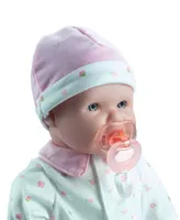 La Baby Caucasian 16" Soft Body Baby Doll Outfit