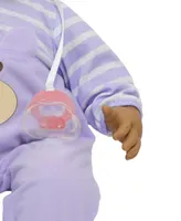 Lots to Cuddle Babies 20" Hispanic Baby Doll Purple Outfit - Purple
