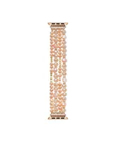 Posh Tech Demi Rose Gold Plated Beaded Bracelet Band for Apple Watch, 42mm-44mm