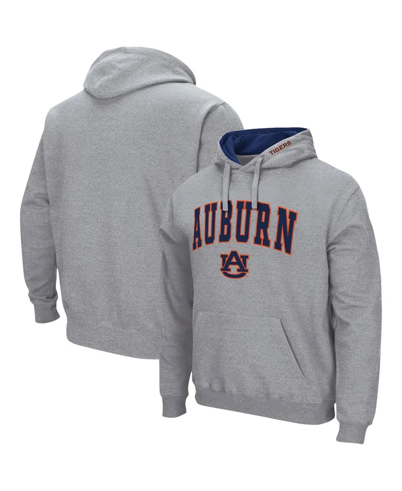 Men's Heather Gray Auburn Tigers Arch Logo 3.0 Pullover Hoodie