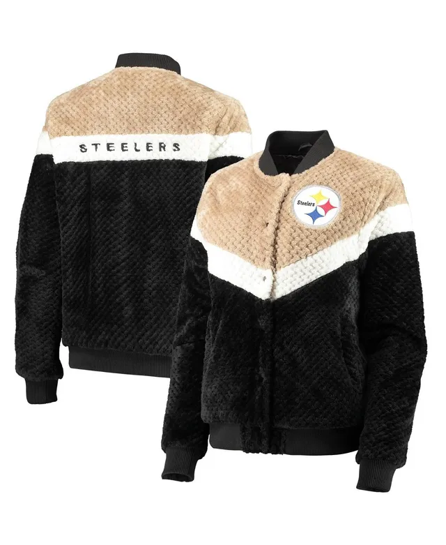 Lids Pittsburgh Steelers WEAR by Erin Andrews Women's Sherpa Full-Zip Hoodie  Jacket - Gray