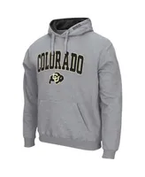 Men's Heather Gray Colorado Buffaloes Arch Logo 3.0 Pullover Hoodie