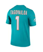 Men's Tua Tagovailoa Aqua Miami Dolphins Legend Jersey