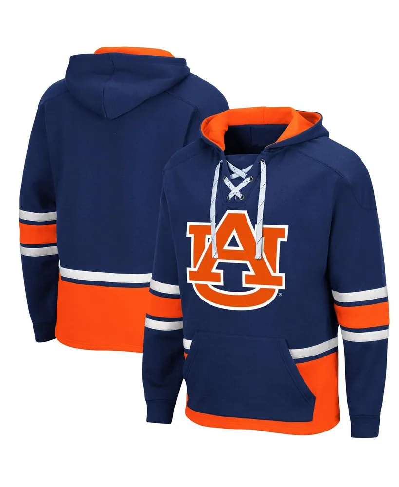 Men's Navy Auburn Tigers Lace Up 3.0 Pullover Hoodie