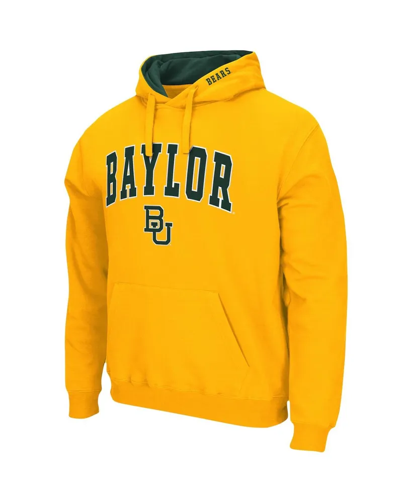 Men's Gold Baylor Bears Arch Logo 3.0 Pullover Hoodie