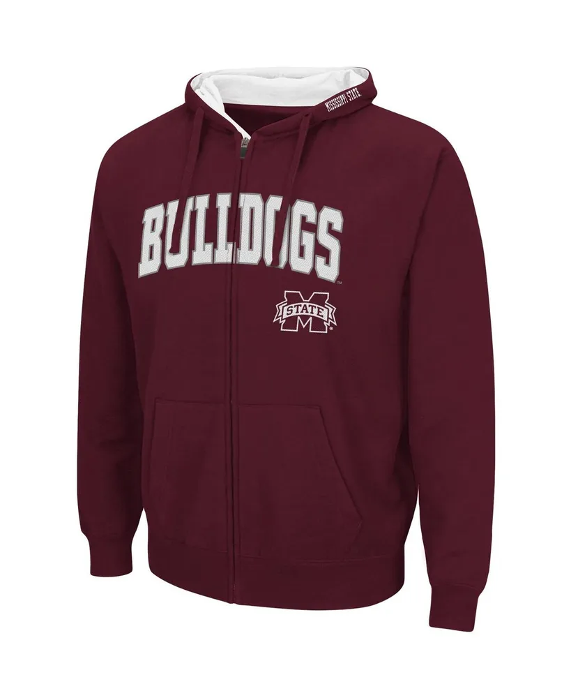 Men's Maroon Mississippi State Bulldogs Arch Logo 3.0 Pullover Hoodie