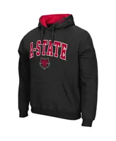 Men's Black Arkansas State Red Wolves Arch and Logo Pullover Hoodie