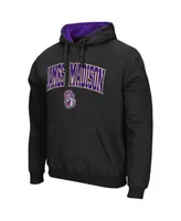 Men's James Madison Dukes Arch and Logo Pullover Hoodie