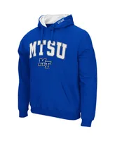 Men's Royal Mid. Tenn. St. Blue Raiders Arch and Logo Pullover Hoodie