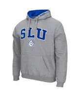 Men's Heathered Gray Saint Louis Billikens Arch and Logo Pullover Hoodie