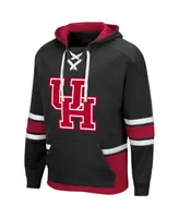 Men's Black Houston Cougars Lace Up 3.0 Pullover Hoodie