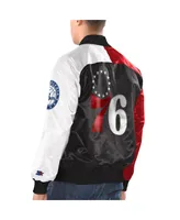 Men's Royal, Red, White Philadelphia 76ers Tricolor Remix Full-Snap Jacket