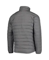 Men's Gray Oregon Ducks Powder Lite Omni-Heat Reflective Full-Zip Jacket