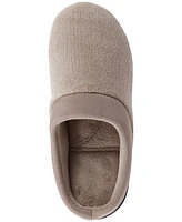 Isotoner Signature Microterry Pillowstep Slippers with Satin Trim