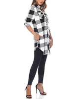 Women's Plaid Tunic Shirt