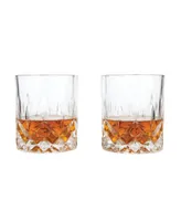 Viski Admiral Crystal Tumblers, Set of 2, 9 Oz