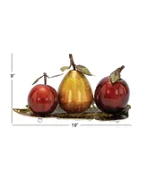 Traditional Decorative Fruit with Tray, 9" x 19" x 10"