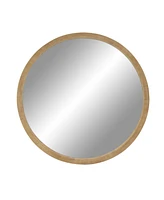 Rosemary Lane Natural Wood Wall Mirror