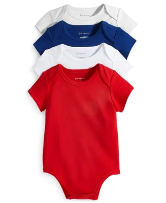 First Impressions Unisex Bodysuits, Pack of 4, Created for Macy's