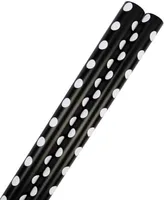 Jam Paper Gift Wrap 50 Square Feet Polka Dot Wrapping Paper Rolls, Pack of 2