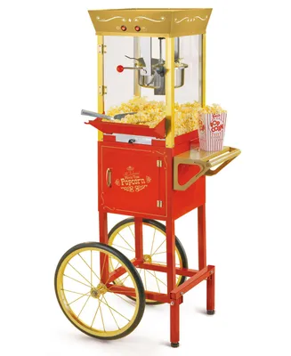 Nostalgia CCP525RG Vintage-Like Professional Popcorn Cart - Gold