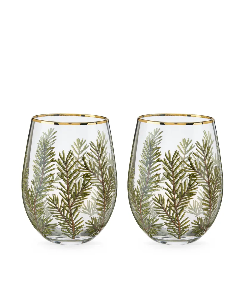 Kate Spade New York Charlotte Street Stemless Wine Glass Set of 2