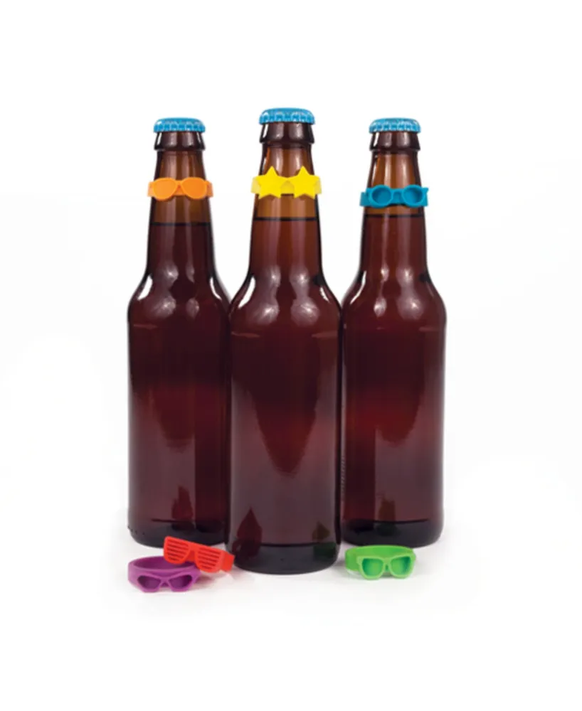 TrueZoo Beernoculars Bottle Markers, Set of 6