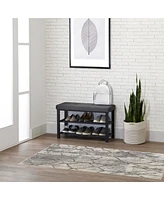 Neatfreak Fabric Upholstered Shoe Storage Bench