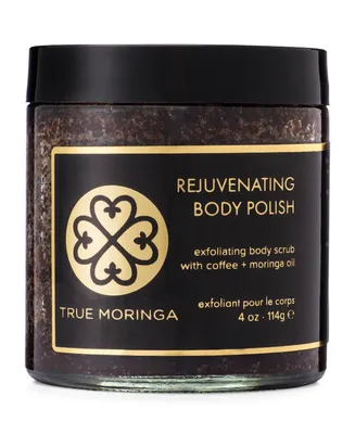 True Moringa Sugar & Coffee Body Scrub, 4 oz.