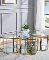 Radha Modular Hexagonal Coffee Table, 24" - Gold