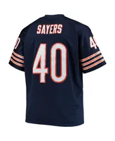 Men's Gale Sayers Navy Chicago Bears Big and Tall 1969 Retired Player Replica Jersey