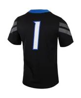 Men's Number 1 Black Boise State Broncos Untouchable Football Jersey