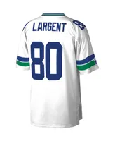 Men's Steve Largent White Seattle Seahawks Legacy Replica Jersey