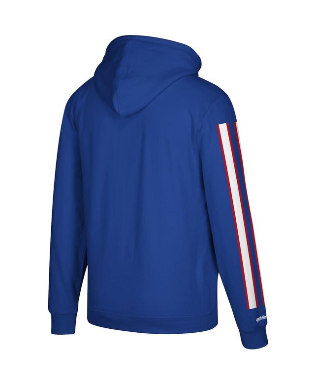 Men's Royal Buffalo Bills Three Stripe Pullover Hoodie