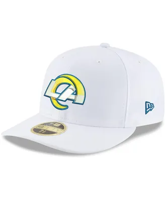 Men's White Los Angeles Rams Team Logo Omaha Low Profile 59FIFTY Fitted Hat