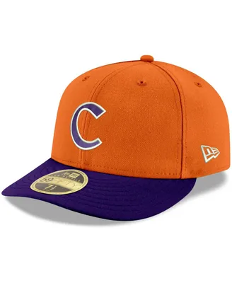 Men's Orange and Purple Clemson Tigers Basic Low Profile 59FIFTY Fitted Hat