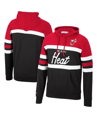 Men's Red, Black Miami Heat Head Coach Pullover Hoodie