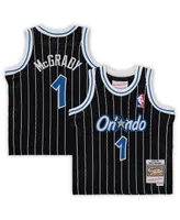 Baby Boys and Girls Mitchell & Ness Tracy McGrady Black Distressed Orlando Magic 2003/04 Hardwood Classics Retired Player Jersey