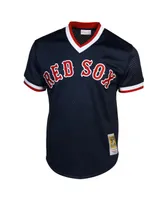 Men's Ted Williams Boston Red Sox 1990 Authentic Cooperstown Collection Batting Practice Jersey - Navy Blue