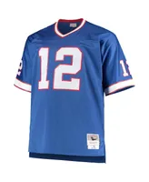 Men's Jim Kelly Royal Buffalo Bills Big and Tall 1990 Retired Player Replica Jersey