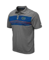 Men's Heather Charcoal Florida Gators Smithers Polo Shirt