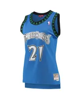 Women's Kevin Garnett Blue Minnesota Timberwolves Hardwood Classics Swingman Jersey