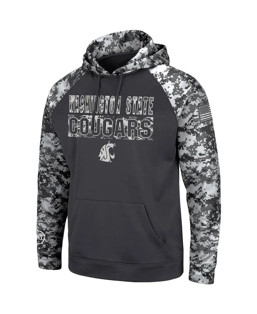 Men's Charcoal Washington State Cougars Oht Military-Inspired Appreciation Digital Camo Pullover Hoodie